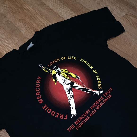 Freddie Mercury The Mercury Phoenix Trust Fighting Aids Worldwide Tshirt Size M - Picture 6 of 7